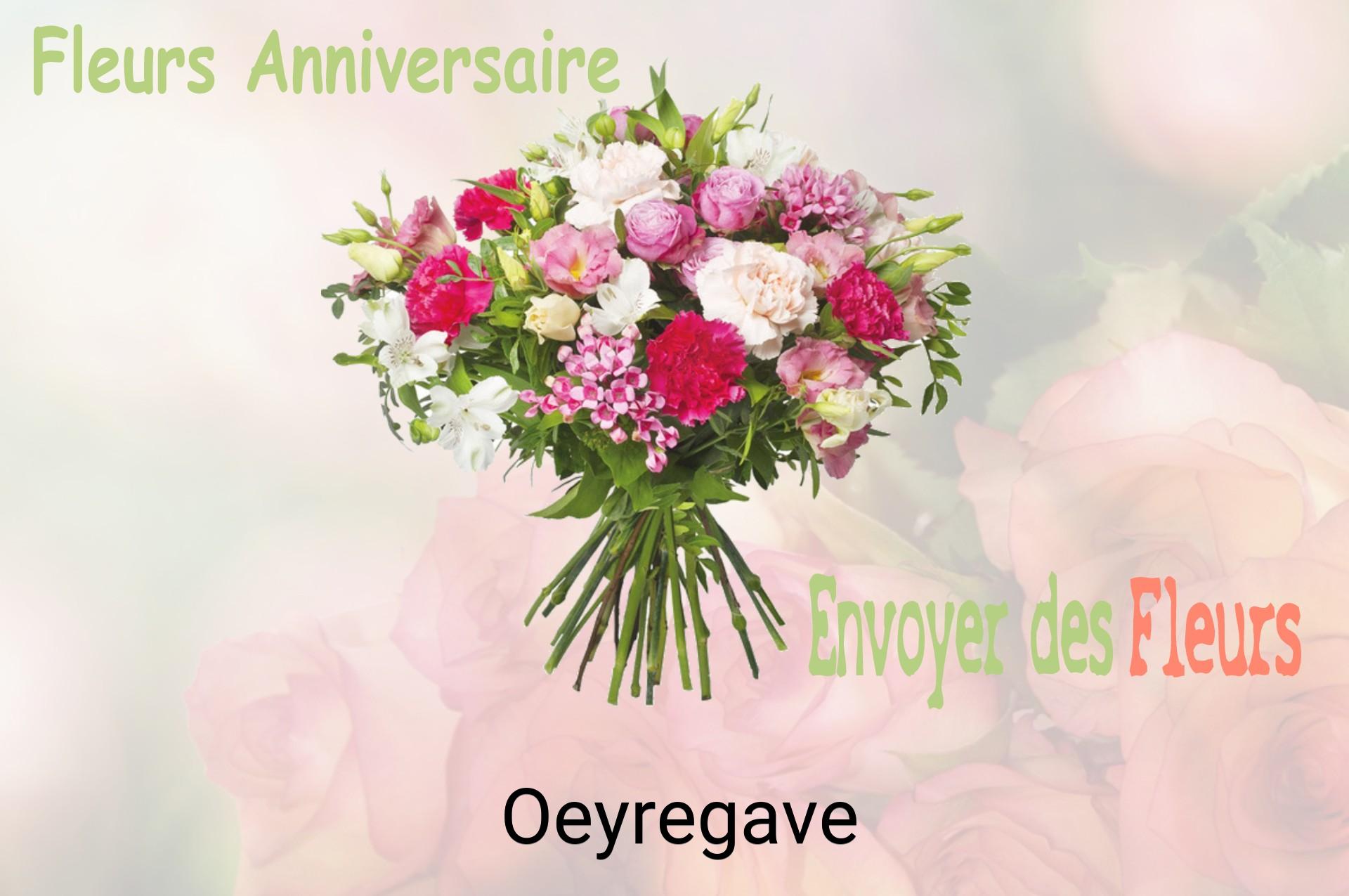 Bouquet de fleurs d’anniversaire livré à Oeyregave